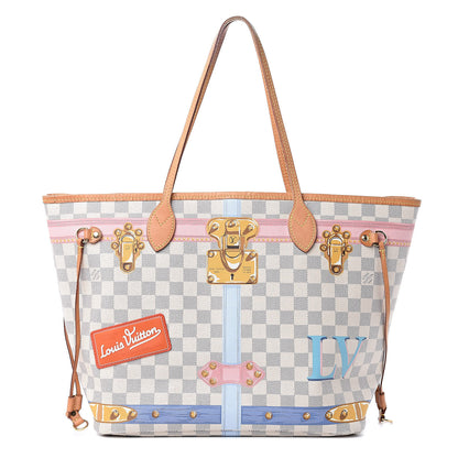 Louis Vuitton Damier Azur Summer Trunks Neo Neverfull MM 1 of 18