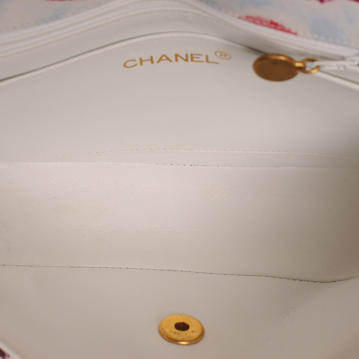 Canvas Camellia Medium Flap