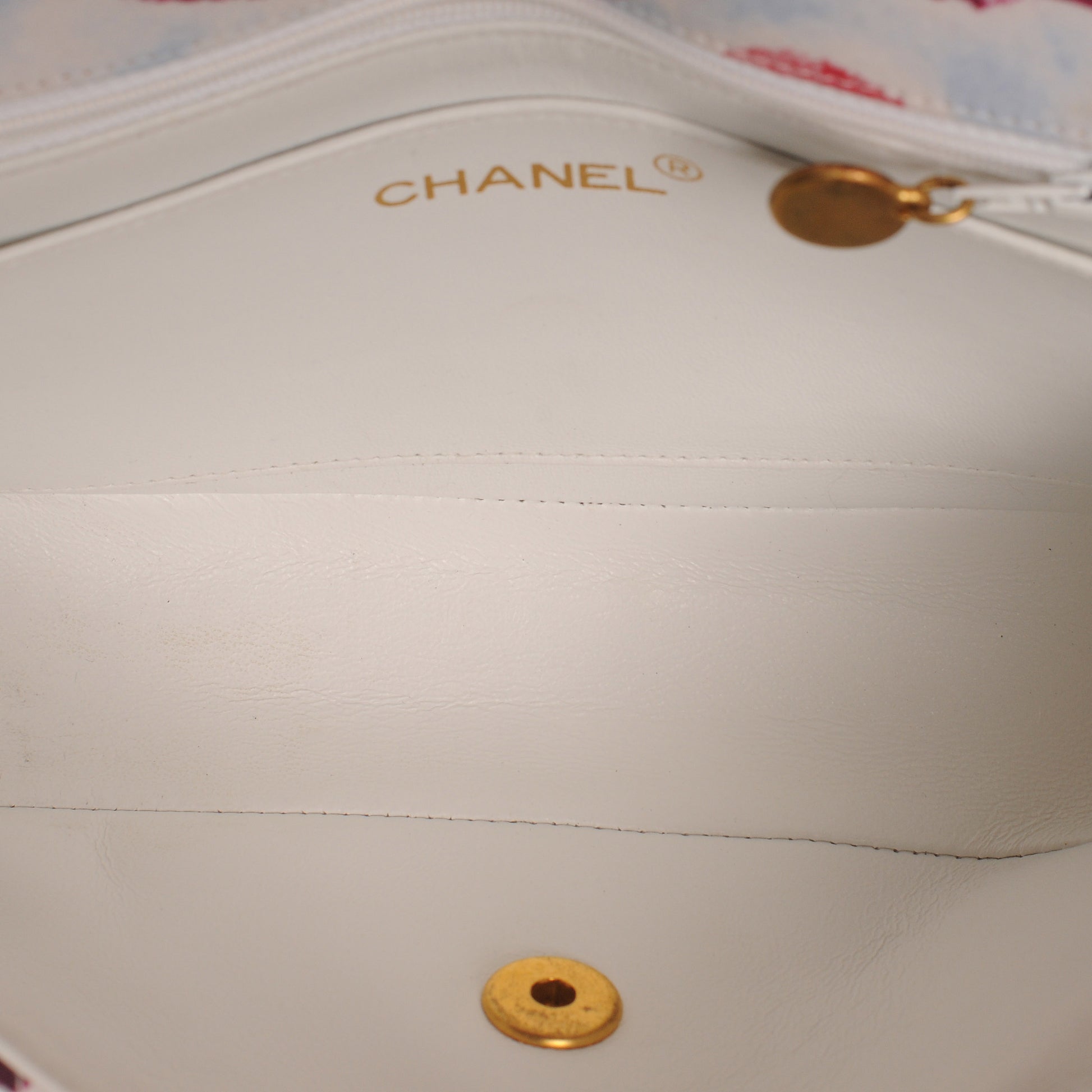 Chanel Canvas Camellia Medium Flap 5 of 8