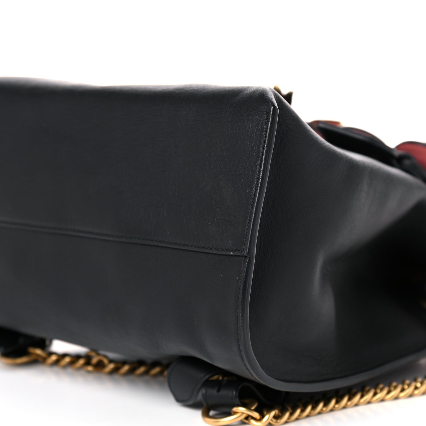 Calfskin Medium Pearly Peony Backpack Black Pink