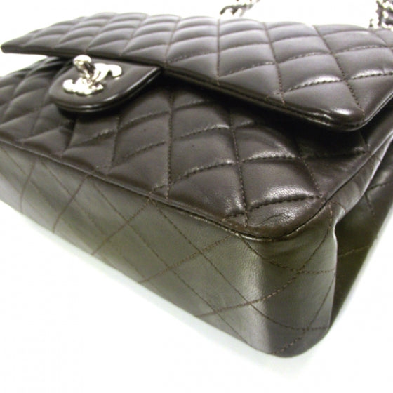 Chanel Lambskin Medium Double Flap Dark Brown 5 of 13