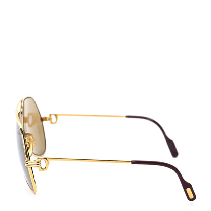 Cartier Metal Gold Plated Vendome Louis Aviator Sunglasses 3 of 6