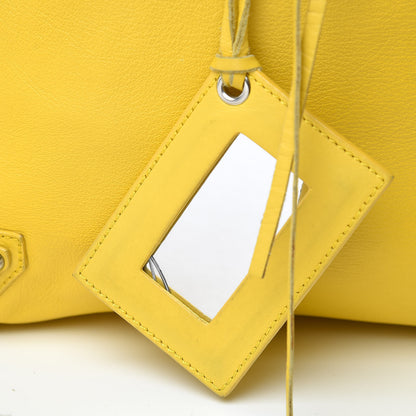 Balenciaga Supple Calfskin Papier Ledger Zip Around Tote Jaune Soleil 9 of 13