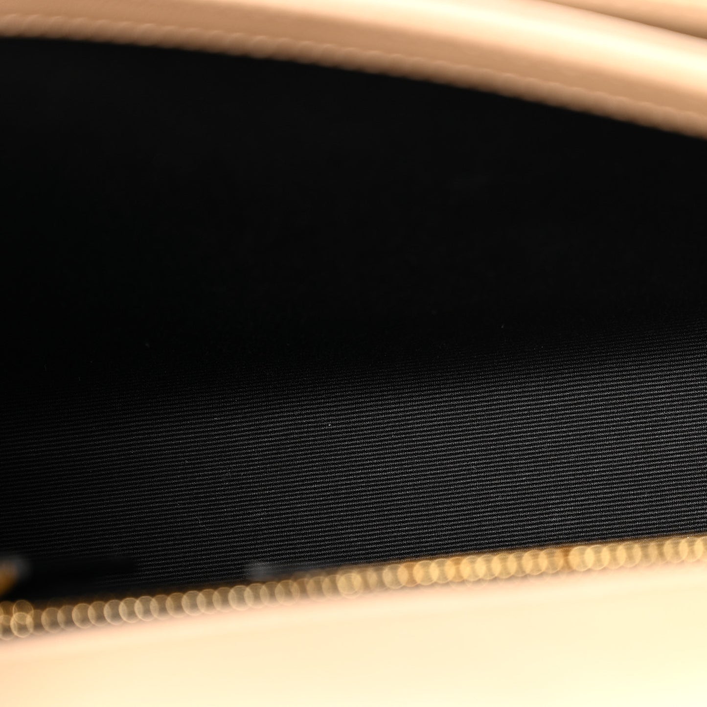 Lambskin Quilted Mini Becky Chain Bag Dark Beige