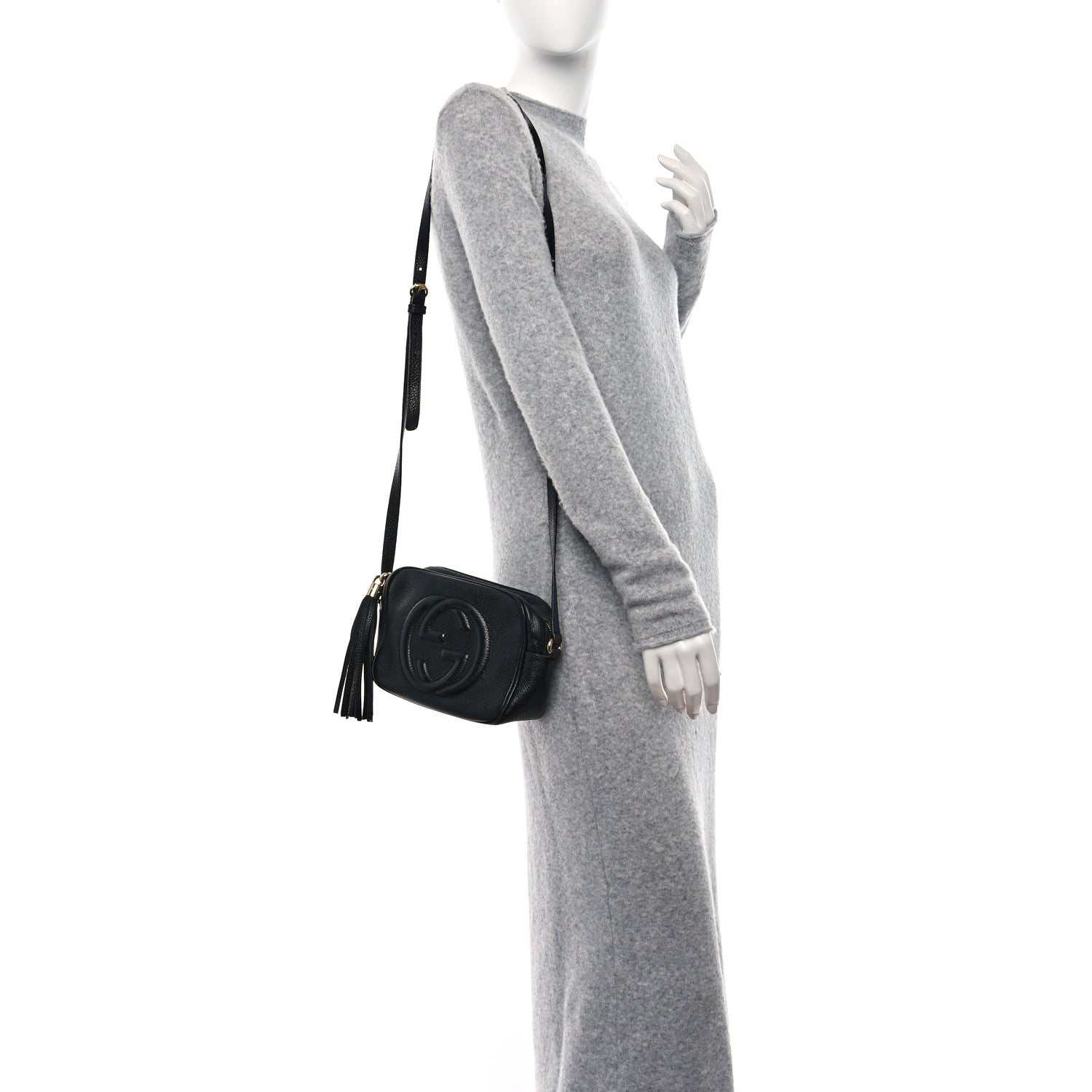 Gucci Pebbled Calfskin Small Soho Disco Bag Black 2 of 12