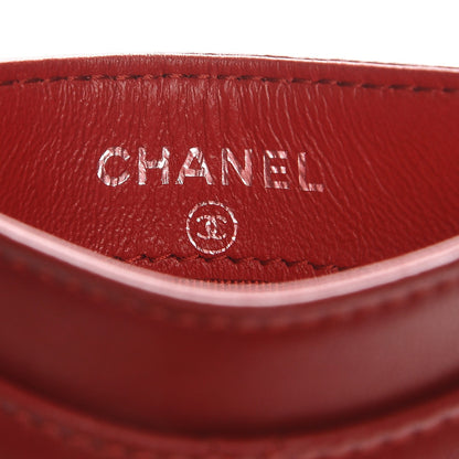 Chanel Lambskin Quilted Card Holder Red 7 of 8