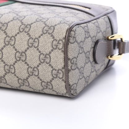 Gucci GG Supreme Monogram Web Small Ophidia Shoulder Bag Brown 9 of 9