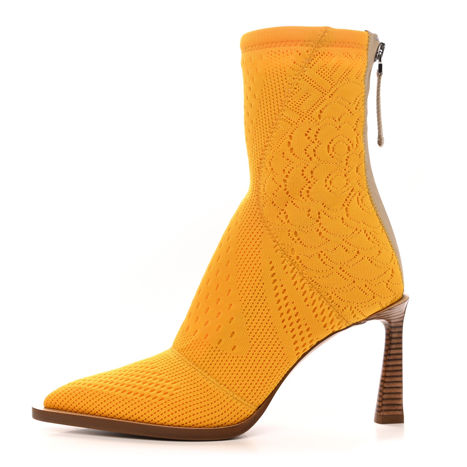 Fendi Technical 3D Mesh FFrame Ankle Boots 38 Reggae 1 of 7