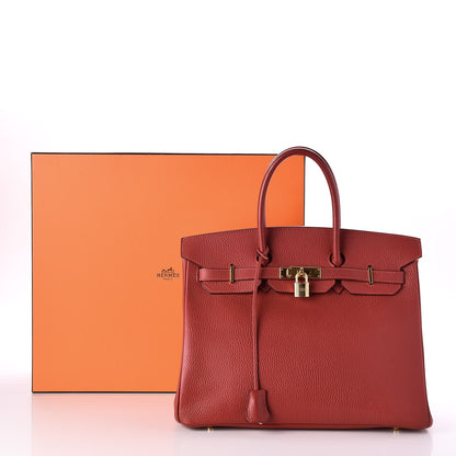 Hermes Togo Birkin 35 Rouge Vif 35 of 35