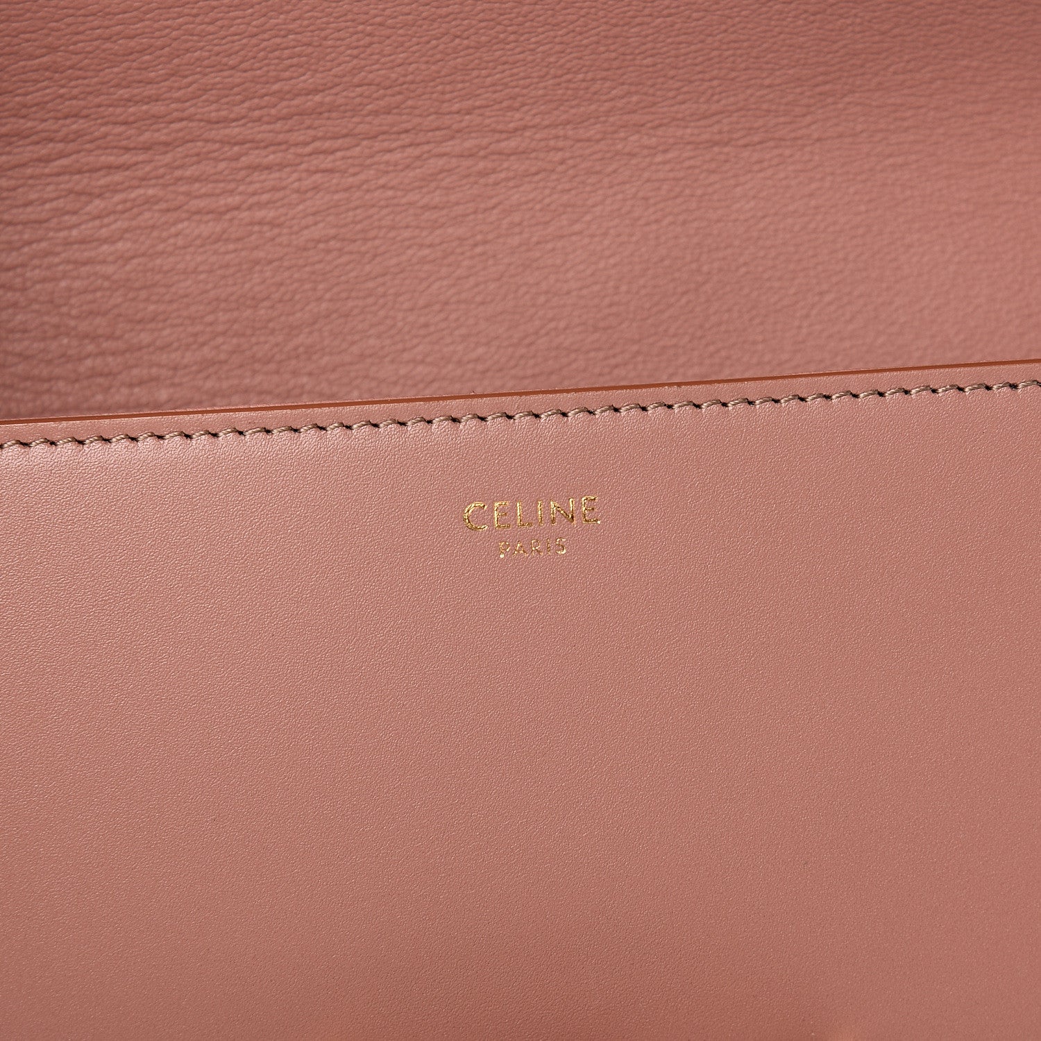 Celine Shiny Calfskin Medium Chain Maillon Triomphe Antique Rose 5 of 8