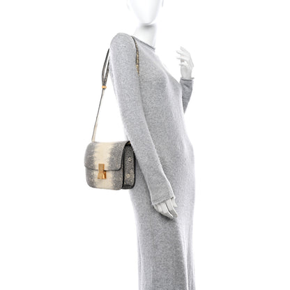 Celine Lizard Medium Classic Box Flap Bag Natural 2 of 10