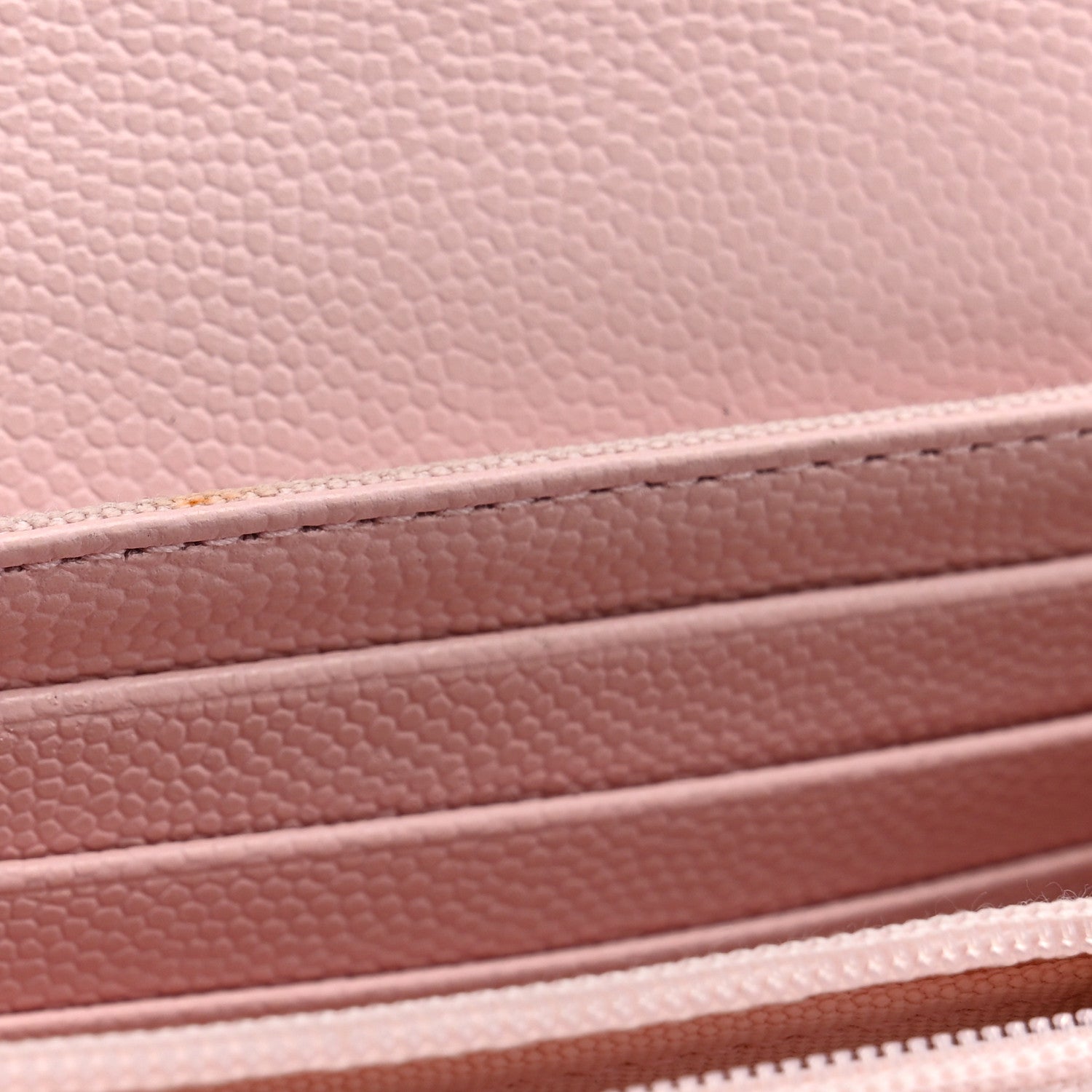 Chanel Caviar Quilted Large Gusset Flap Wallet Light Pink 9 of 10