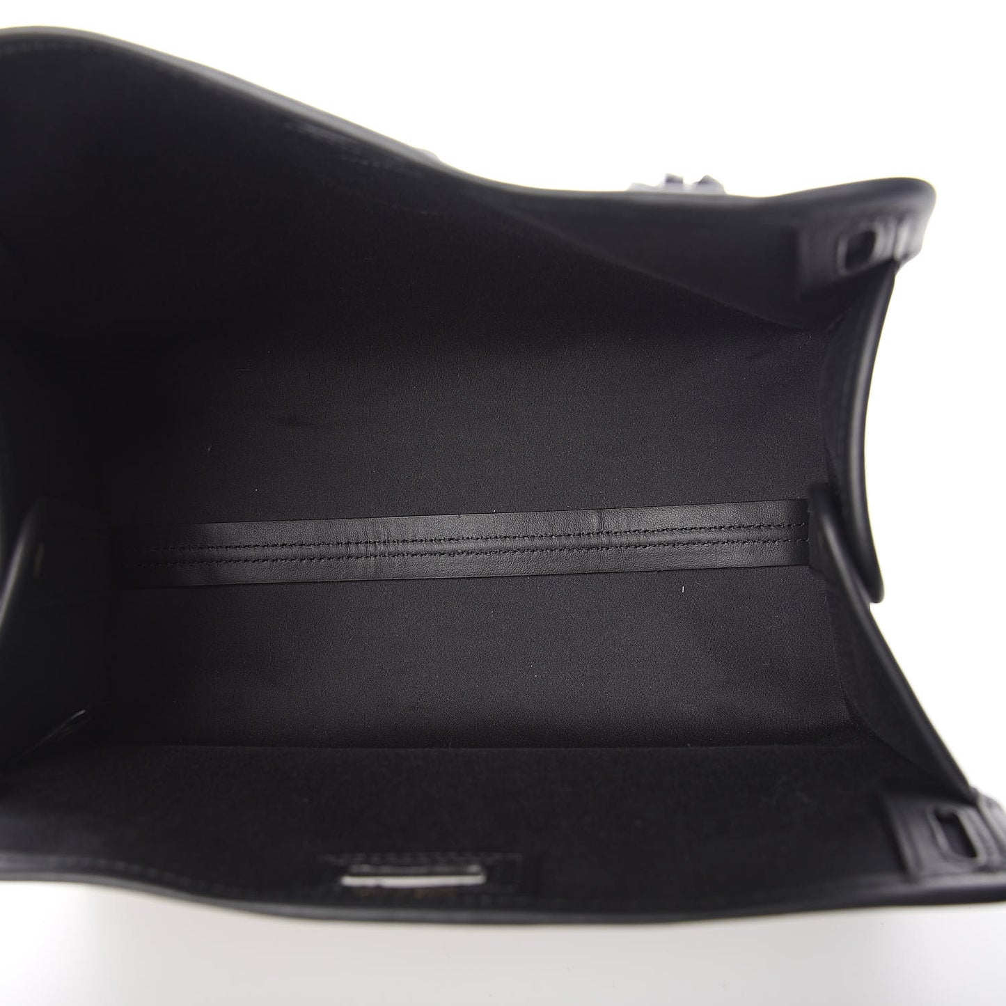 Glazed Fabric Vitello Century FF 1974 Stamp Patch Mini Peekaboo Defender Cover Mogano Panna Black