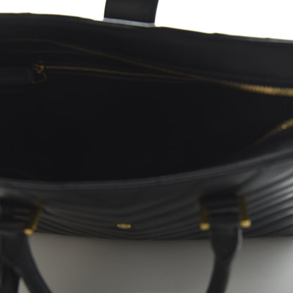 Saint Laurent Calfskin Matelasse Chevron Small Monogram Cabas Black 5 of 9