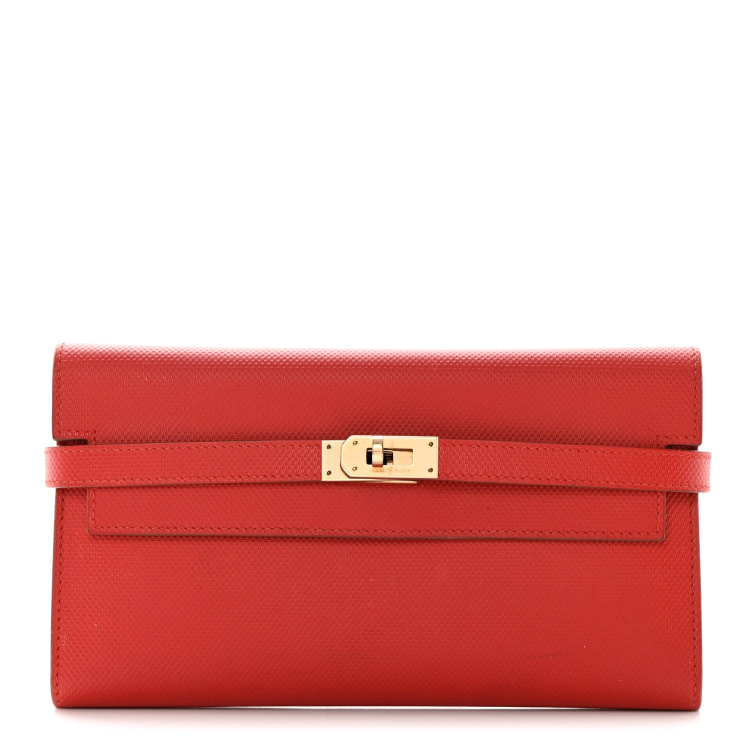 Hermes Grain d'H Kelly Longue Wallet Sanguine 1 of 15