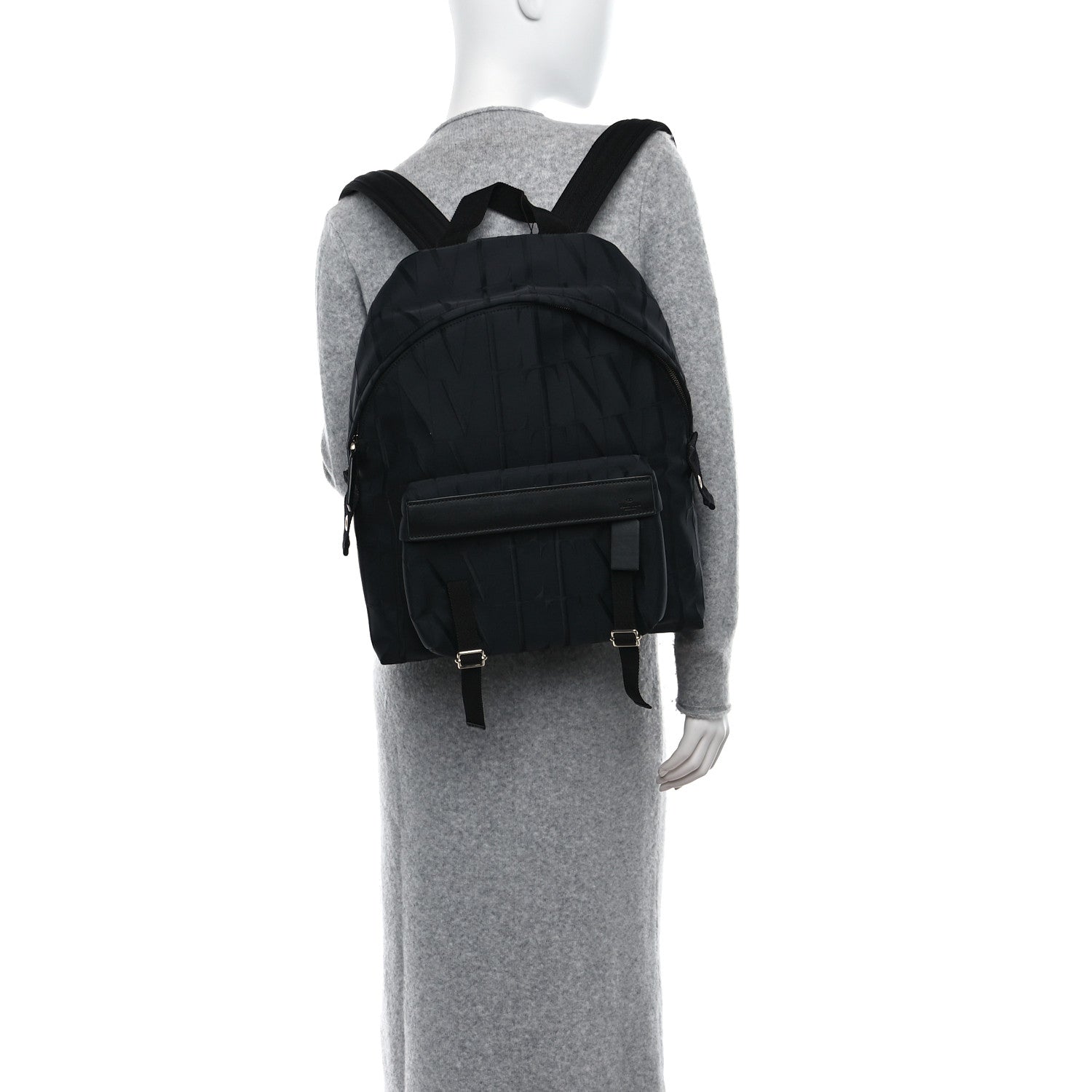 Valentino Garavani Nylon VLNT Backpack Black 2 of 9