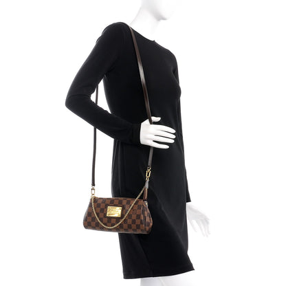 Louis Vuitton Damier Ebene Eva Clutch 2 of 7