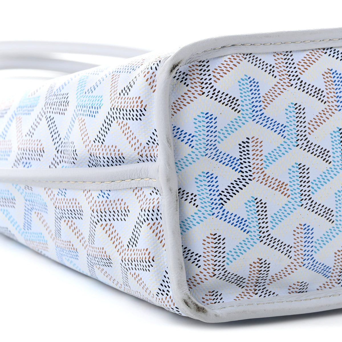 Goyardine Reversible Mini Anjou Polar Blue