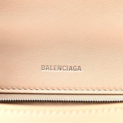 Balenciaga Shiny Box Calfskin Small Hourglass Top Handle Bag Light Beige 6 of 9