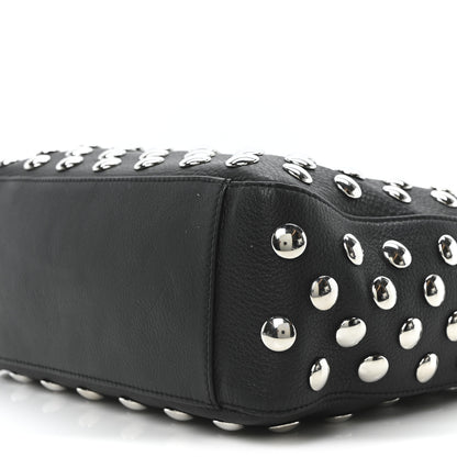 Khaite Pebbled Sport Calfskin Studded Elena Black 9 of 9