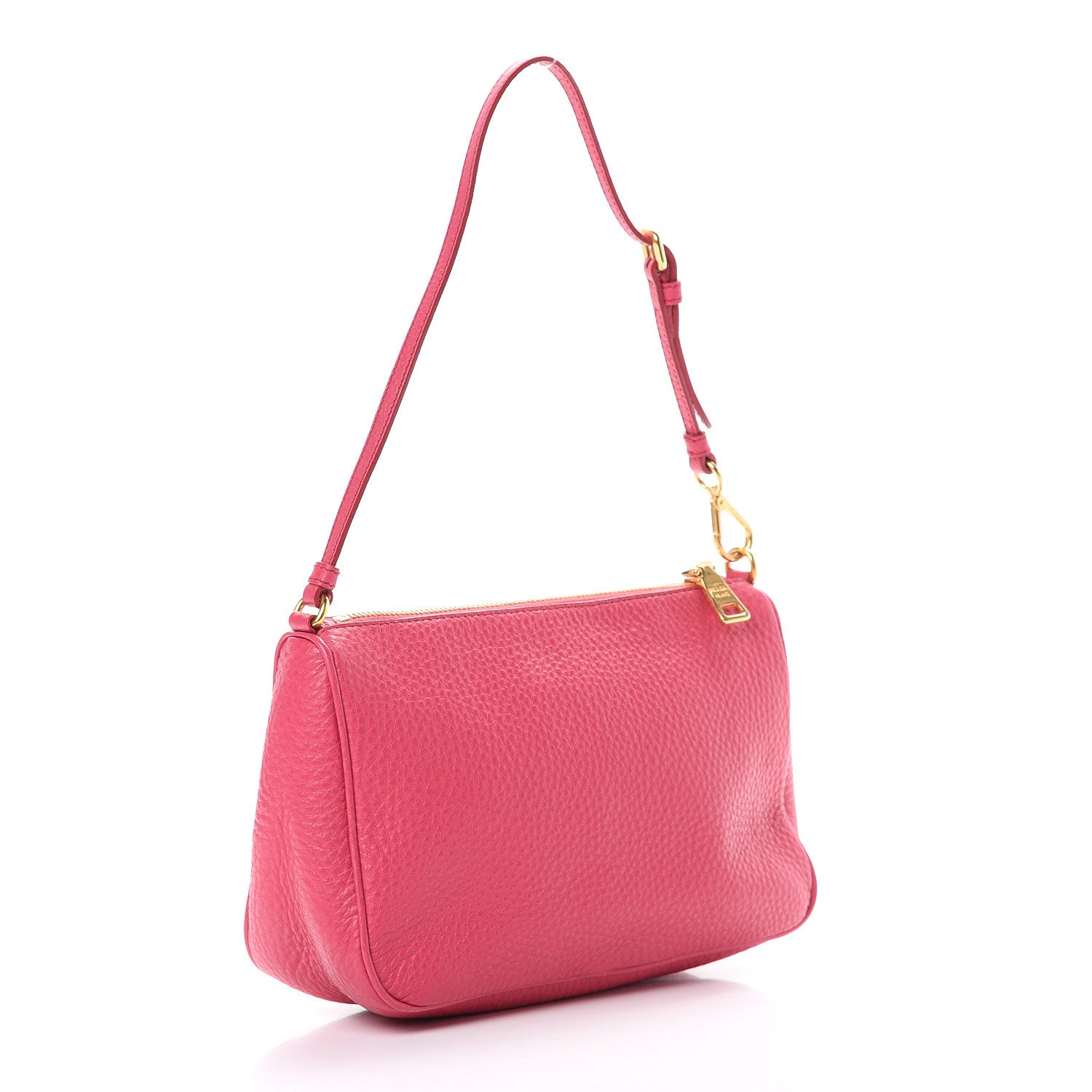 Prada Vitello Daino Pochette Bag Peonia 2 of 10