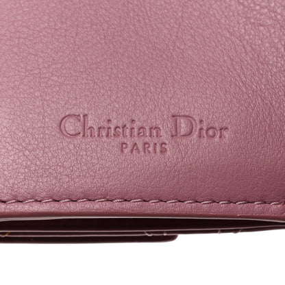 Christian Dior Patent Cannage Lady Dior Lotus Wallet Pink 6 of 11