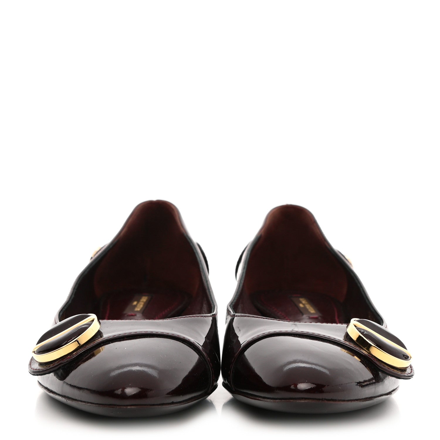 Louis Vuitton Patent Sloane Ballerina Flats 36 Amarante 2 of 12