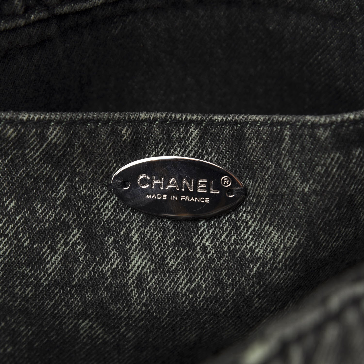 Chanel Denim Quilted Denimpression Flap Green Black 6 of 10