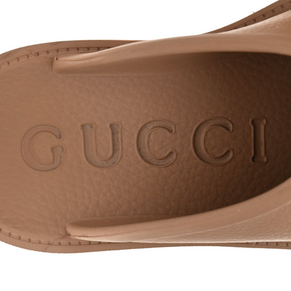 Gucci Rubber GG Monogram Perforated Elea Platform 55mm Lug Sole Sandals 36 Vintage Camel 8 of 10