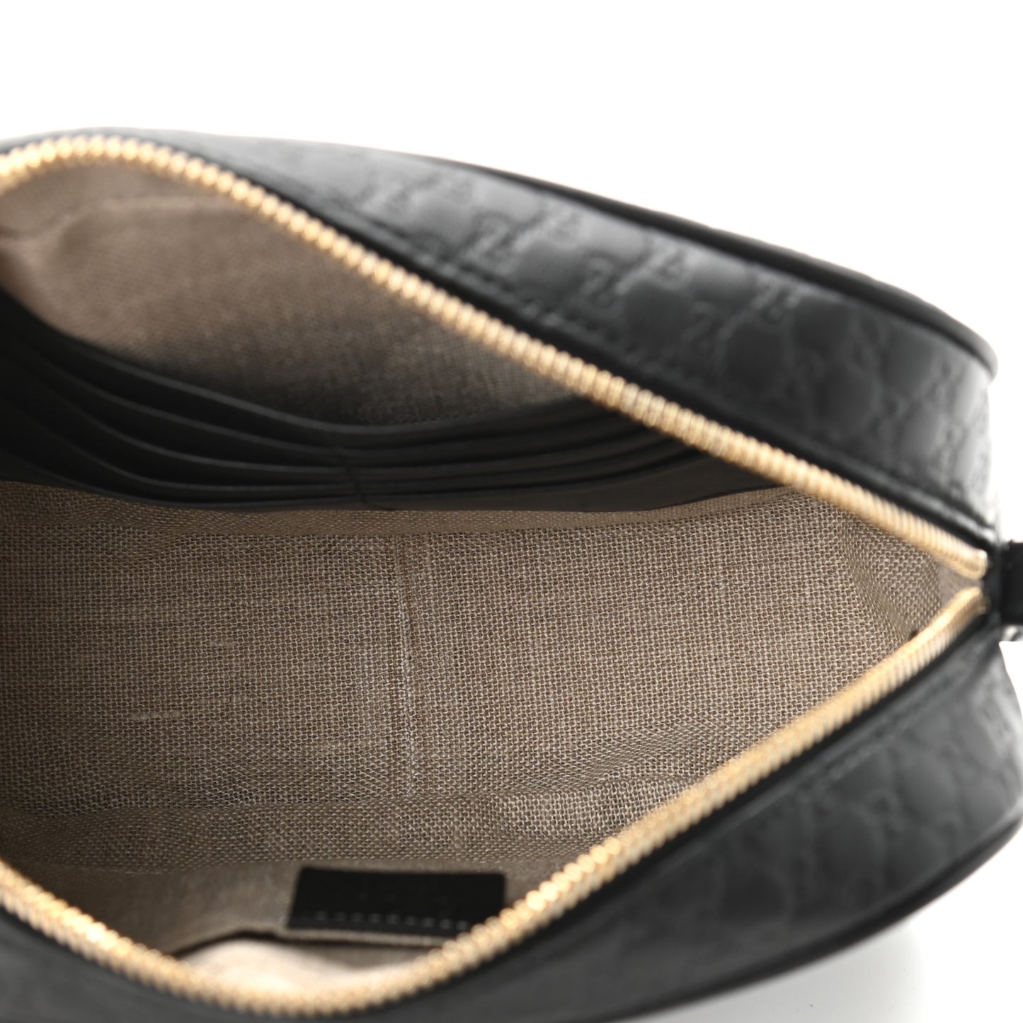 Microguccissima Mini Bree Messenger Bag Black