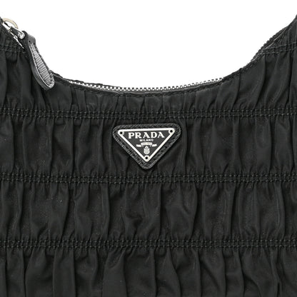 Prada Tessuto Nylon Gaufre Shoulder Bag Black 6 of 8