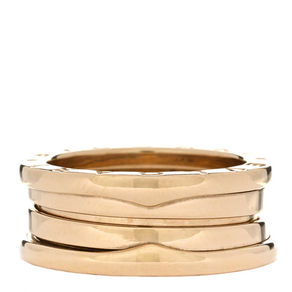 Bulgari 18K Yellow Gold B.Zero1 Two-Band Ring 53 6.25 1 of 4