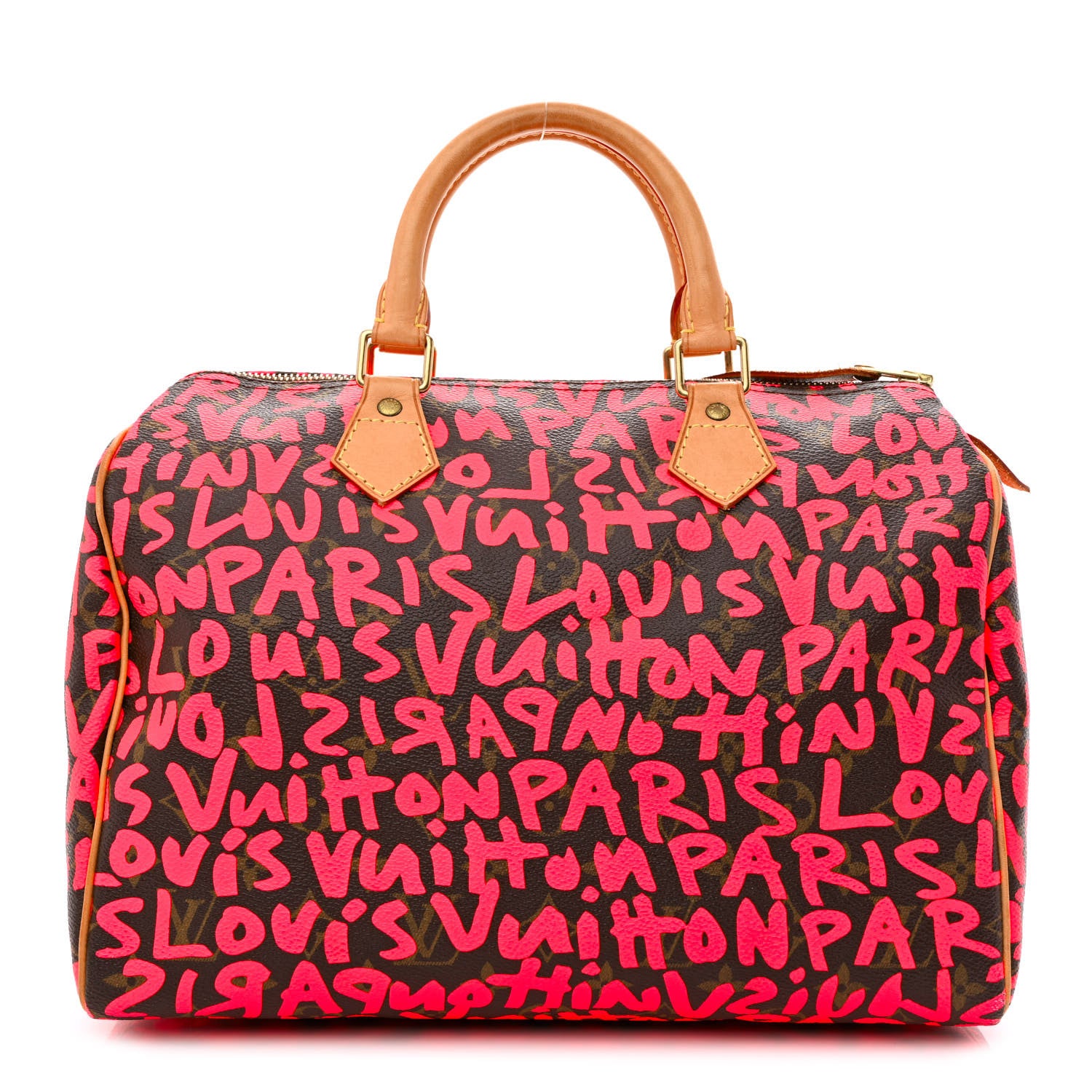 Louis Vuitton Monogram Graffiti Speedy 30 Fuchsia 1 of 11