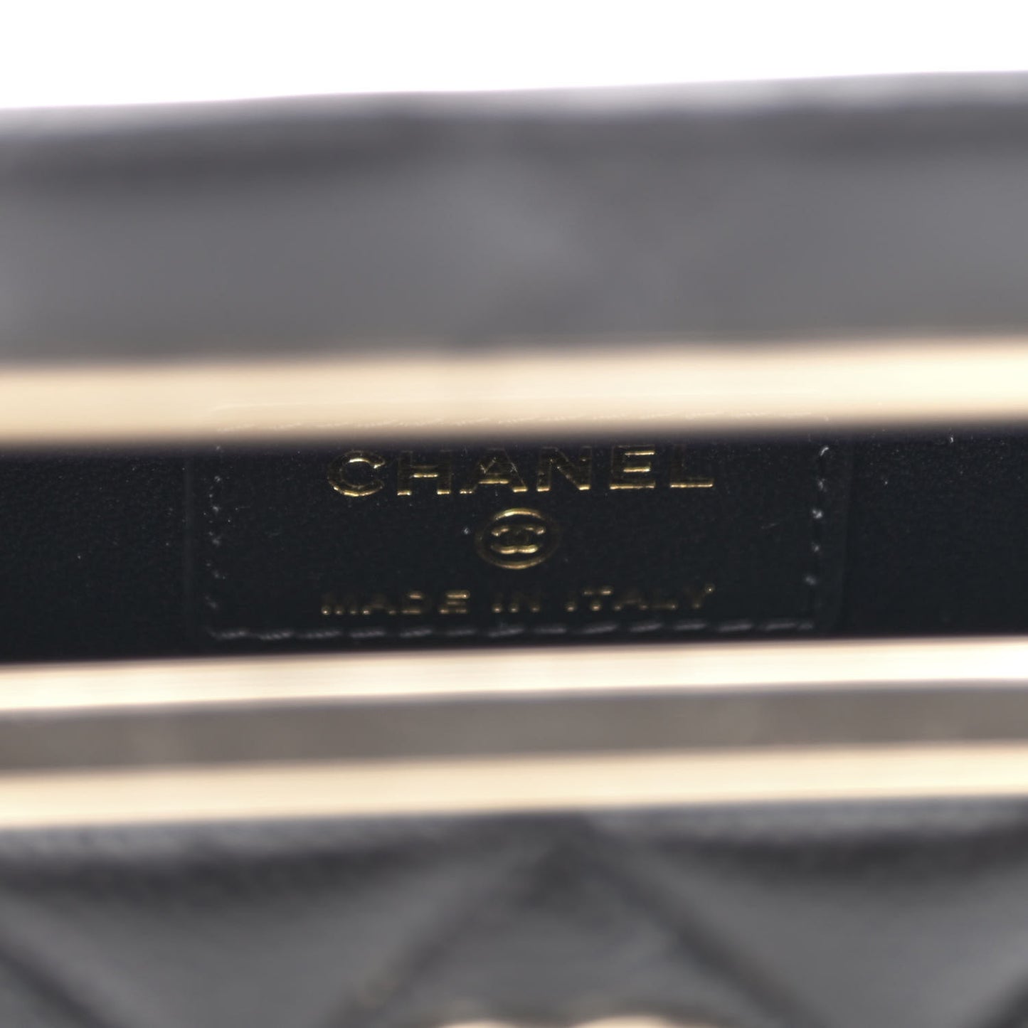 Caviar Quilted Evening Box Bag Black