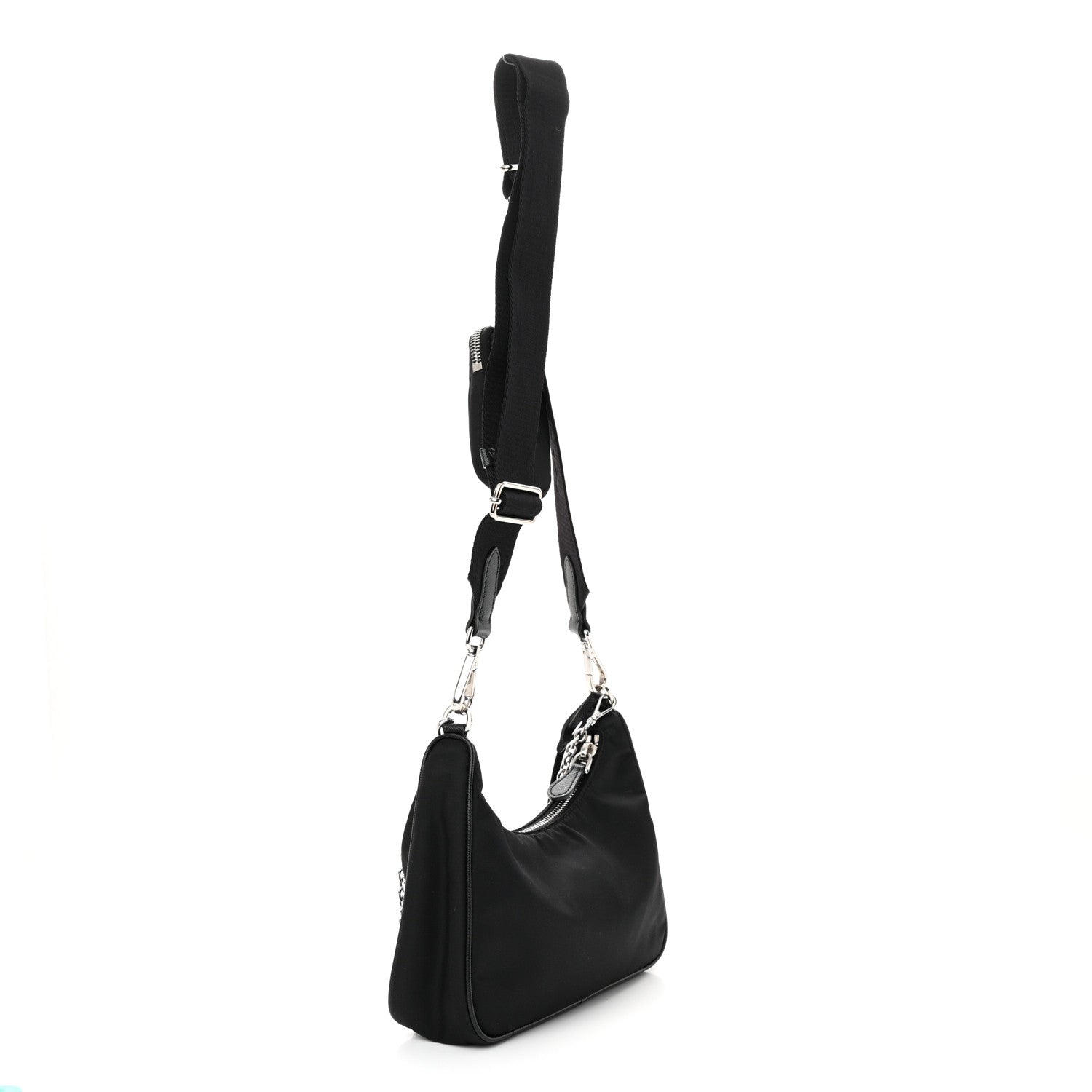 Prada Nylon Re-Edition 2005 Shoulder Bag Black 3 of 9