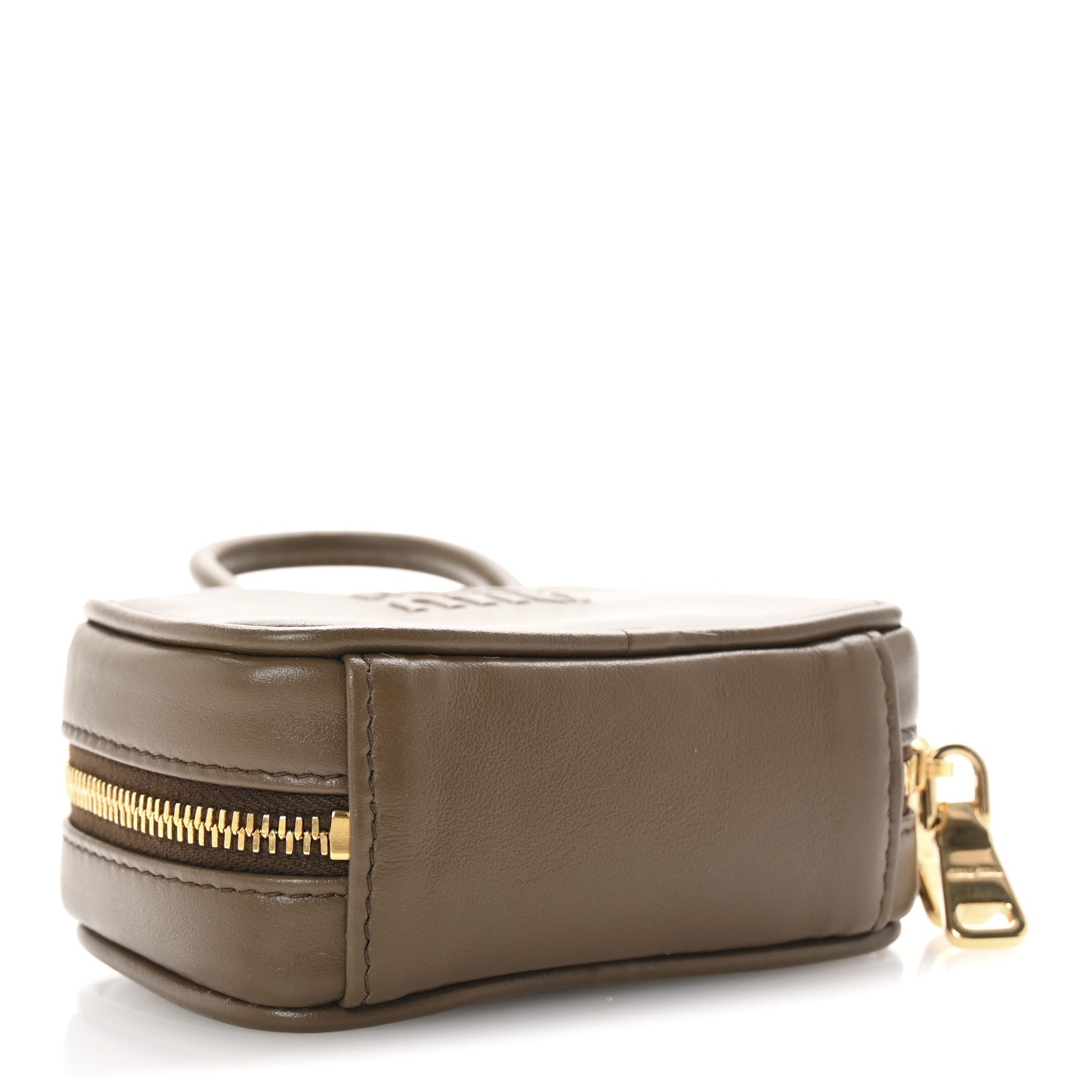 Miu Miu Calfskin Beau Micro Bag Tundra 4 of 9