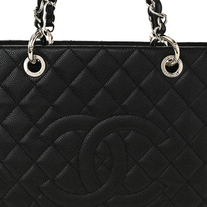 Chanel Caviar Quilted Grand Shopping Tote GST Black 8 of 11