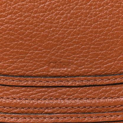 Chloe Raffia Small Grain Calfskin Mini Marcie Basket Tan 6 of 9