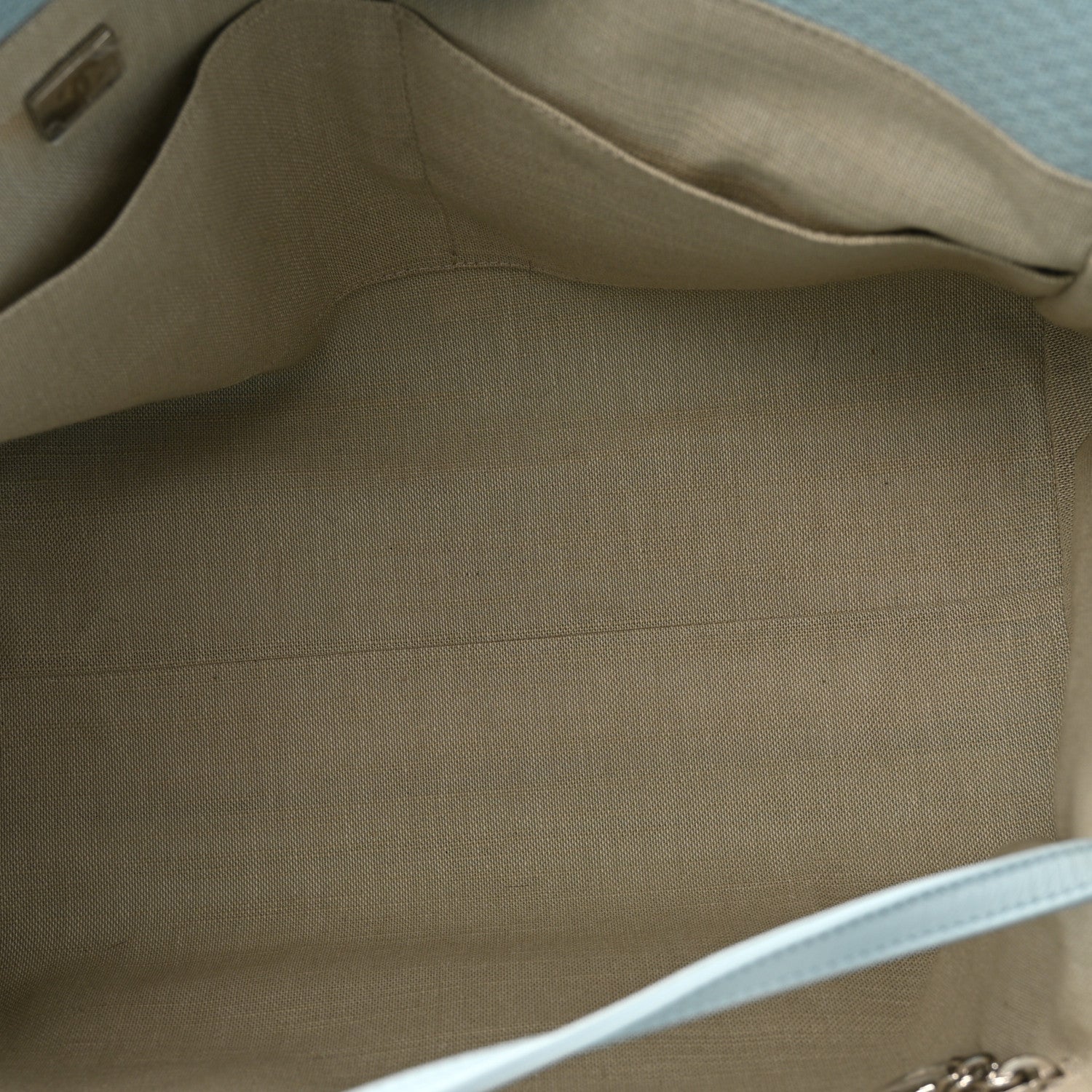 Chanel Mixed Fibers Small Deauville Tote Light Blue 6 of 16