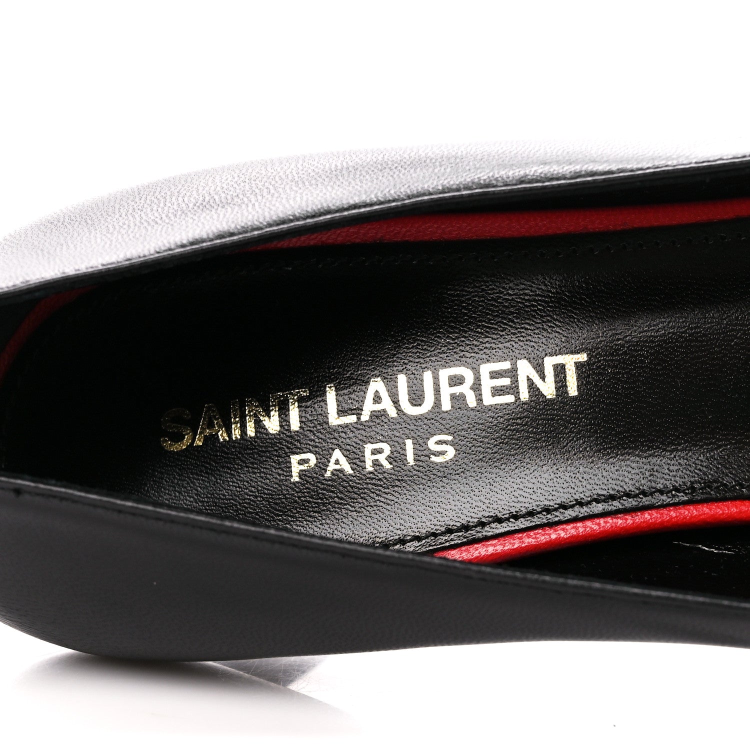 Saint Laurent Calfskin Anja 85 Pumps 37 Black 7 of 10