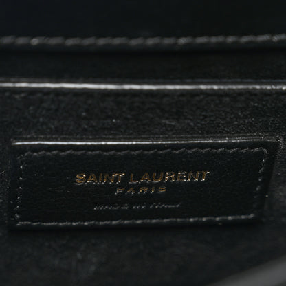 Saint Laurent Suede Calfskin Medium Monogram Sunset Black 7 of 10