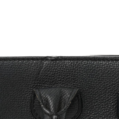 Burberry Derby Calfskin House Check Medium Banner Tote Black 21 of 28