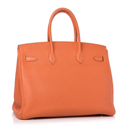 Hermes Togo Birkin 35 Orange 3 of 34