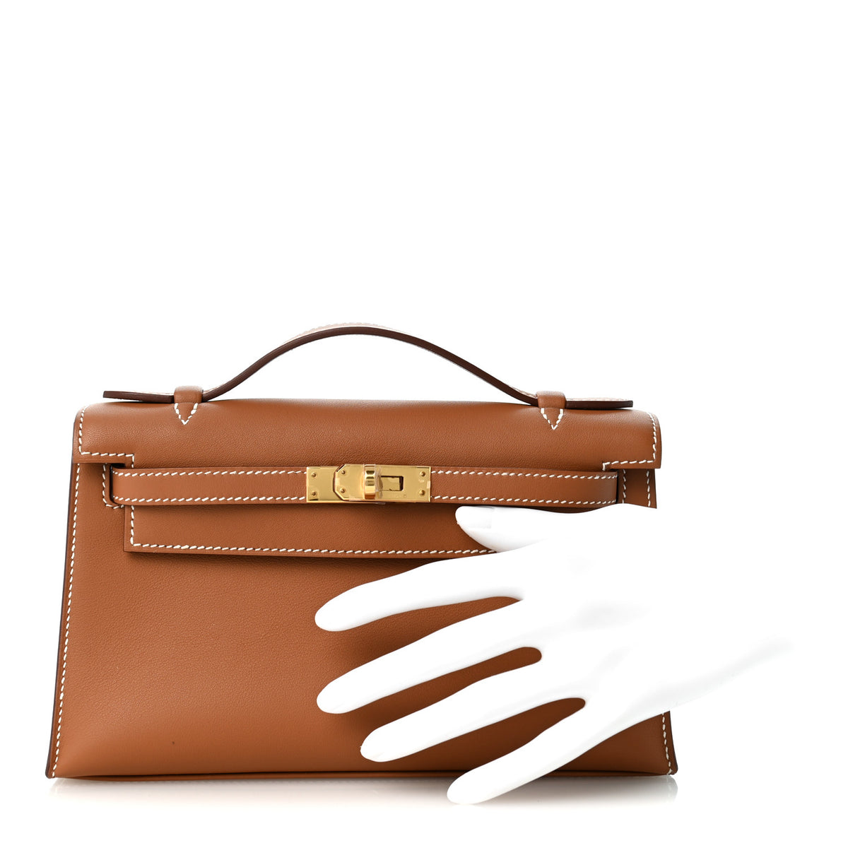 Swift Kelly Pochette Clutch Gold
