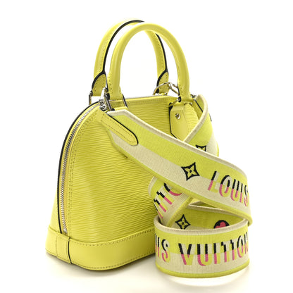 Louis Vuitton Epi Jacquard Alma BB Yellow Citron 3 of 8