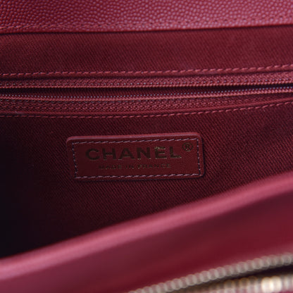 Chanel Caviar Quilted Small Business Affinity Flap Burgundy 8 of 11
