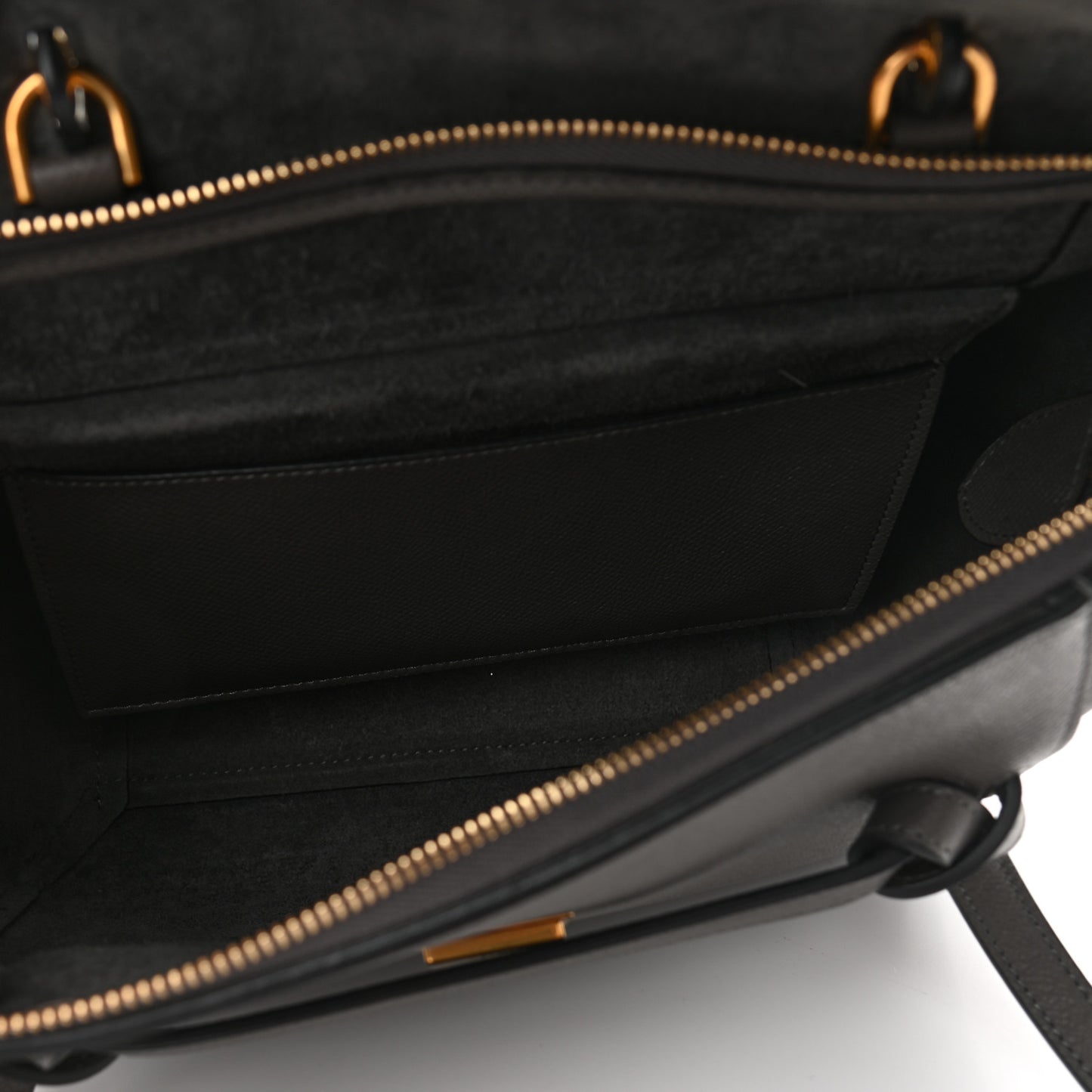 Grained Calfskin Micro Belt Bag Grey