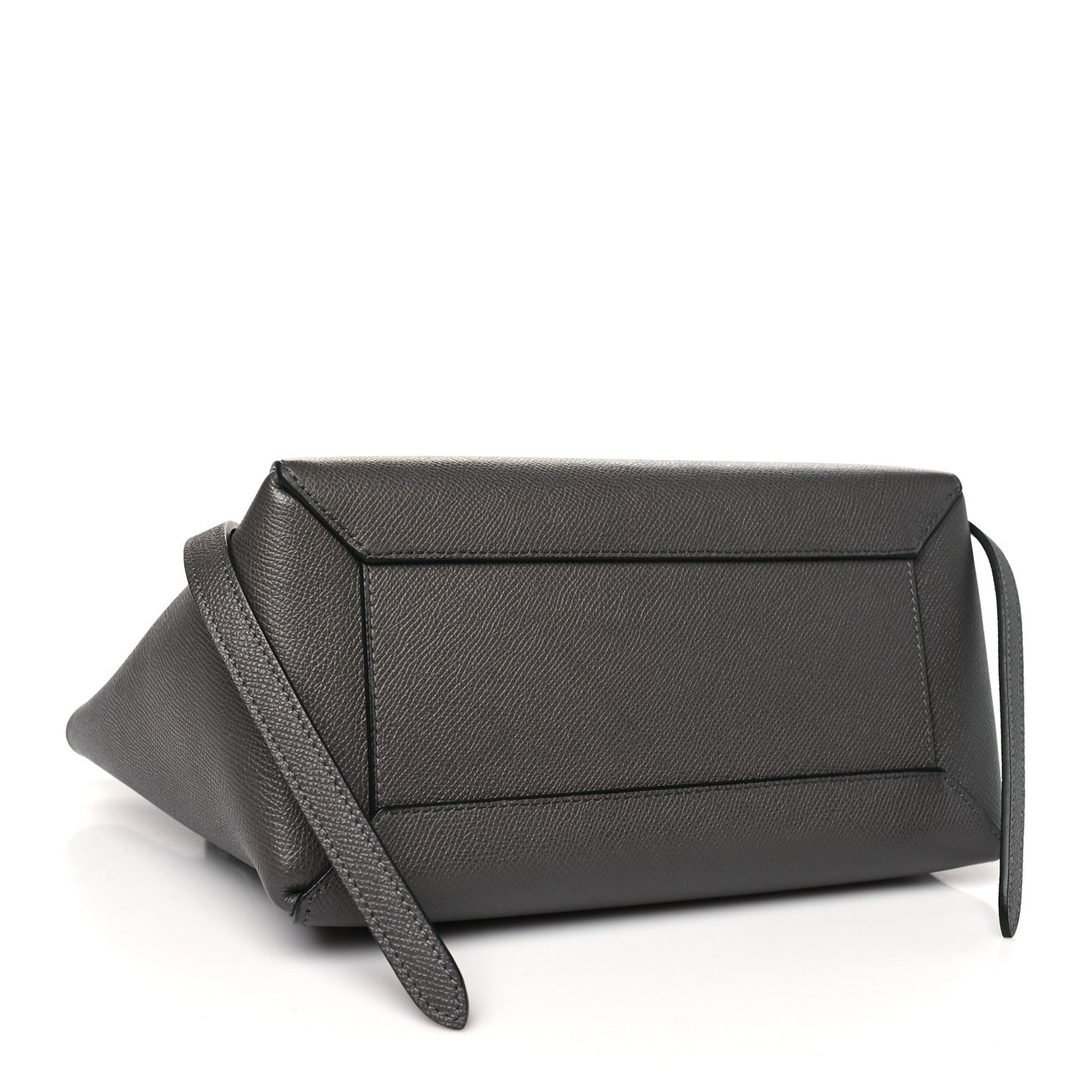 Grained Calfskin Micro Belt Bag Grey