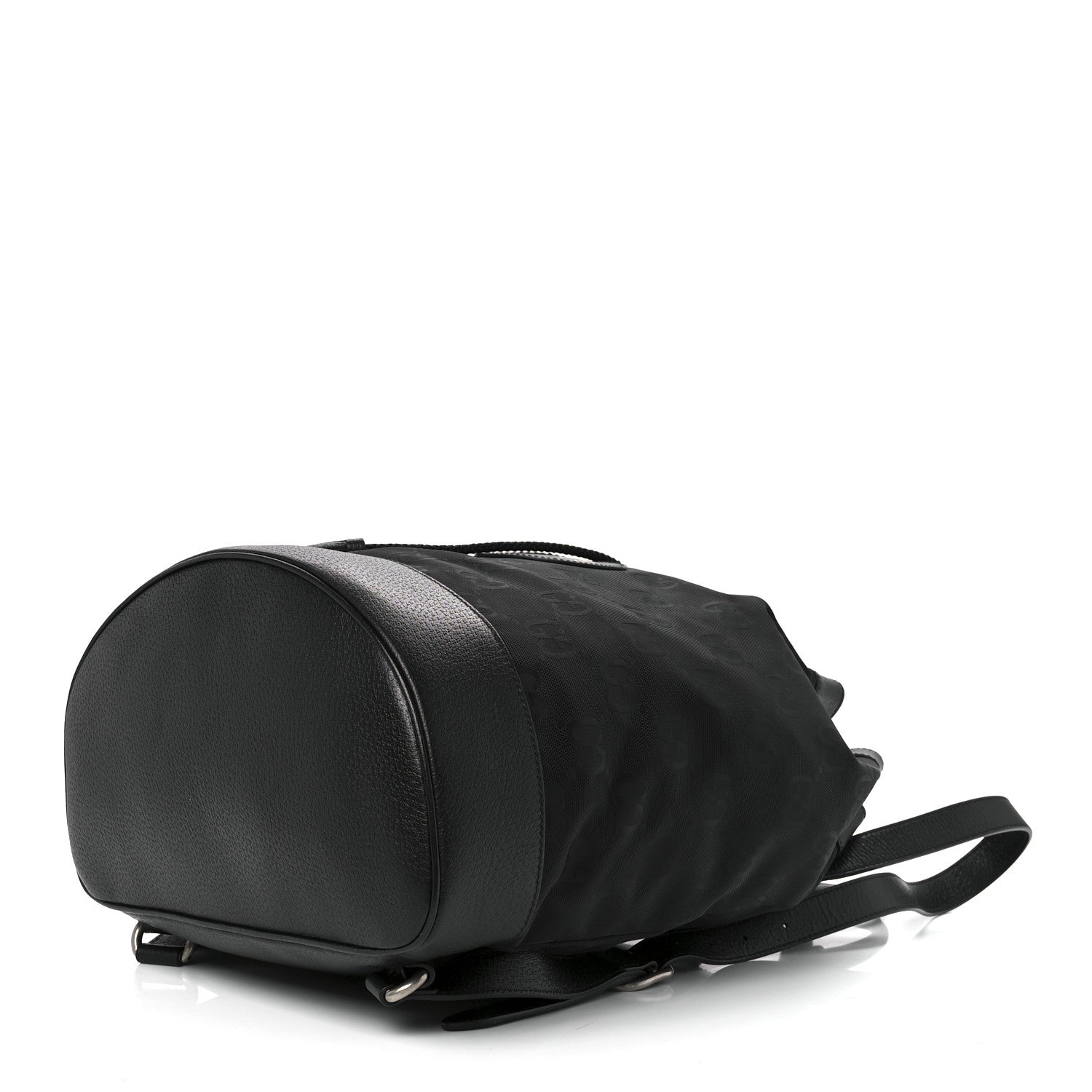 Gucci Econyl Nylon Monogram Off The Grid Drawstring Bucket Backpack Black 10 of 12