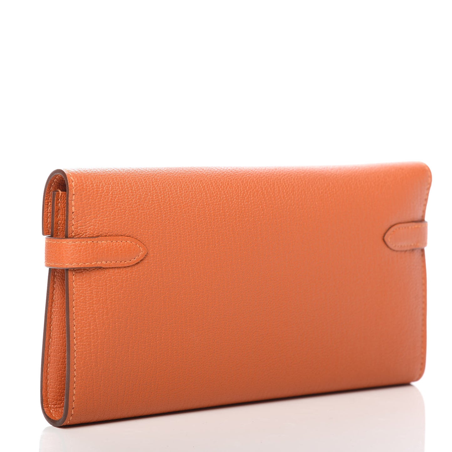 Chevre Mysore Kelly Longue Wallet Orange